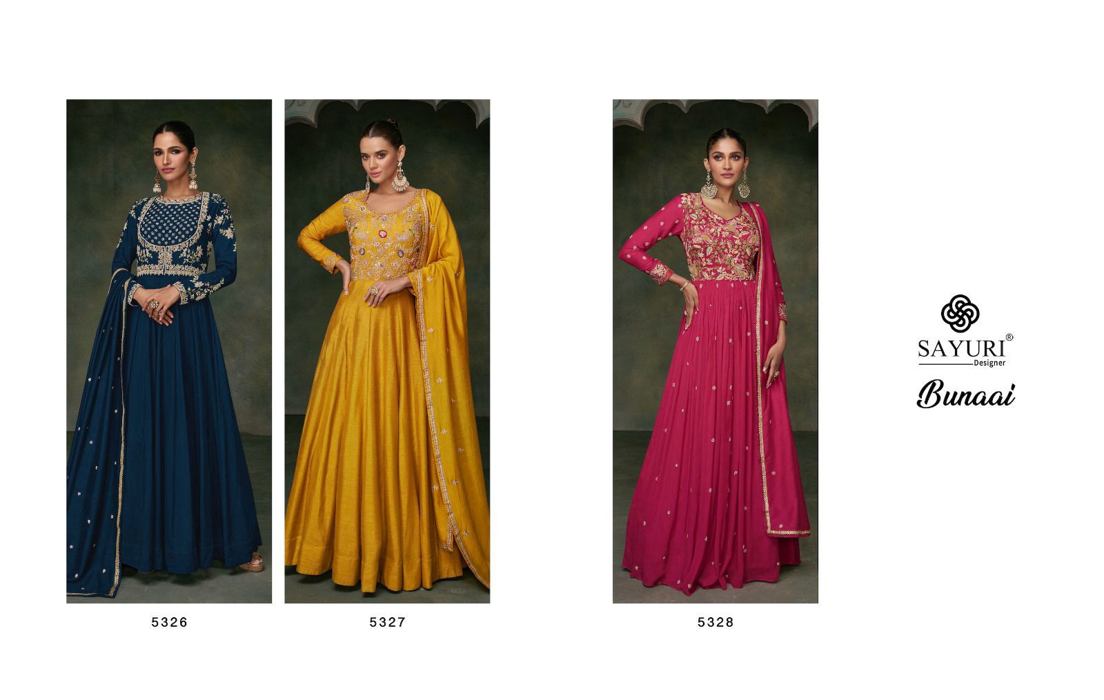 Sayuri Bunaai  Anarkali Designer Heavy Wedding Salwar Suit Catalog